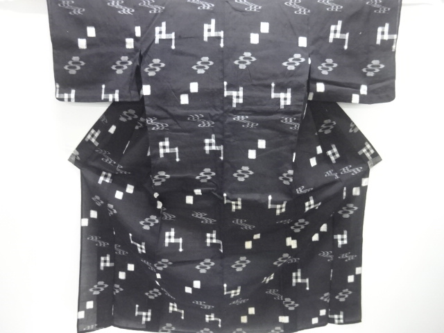 JAPANESEKIMONO / ANTIQUE HONJO RYUKYU KASURI HITOE KIMONO